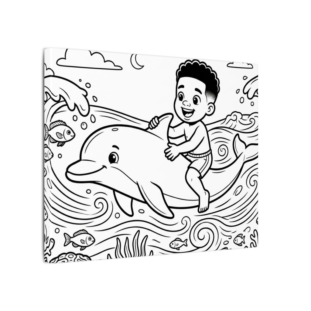 Kai’s Sea Adventure Painting Canvas , 0.75" (Multi-Size)