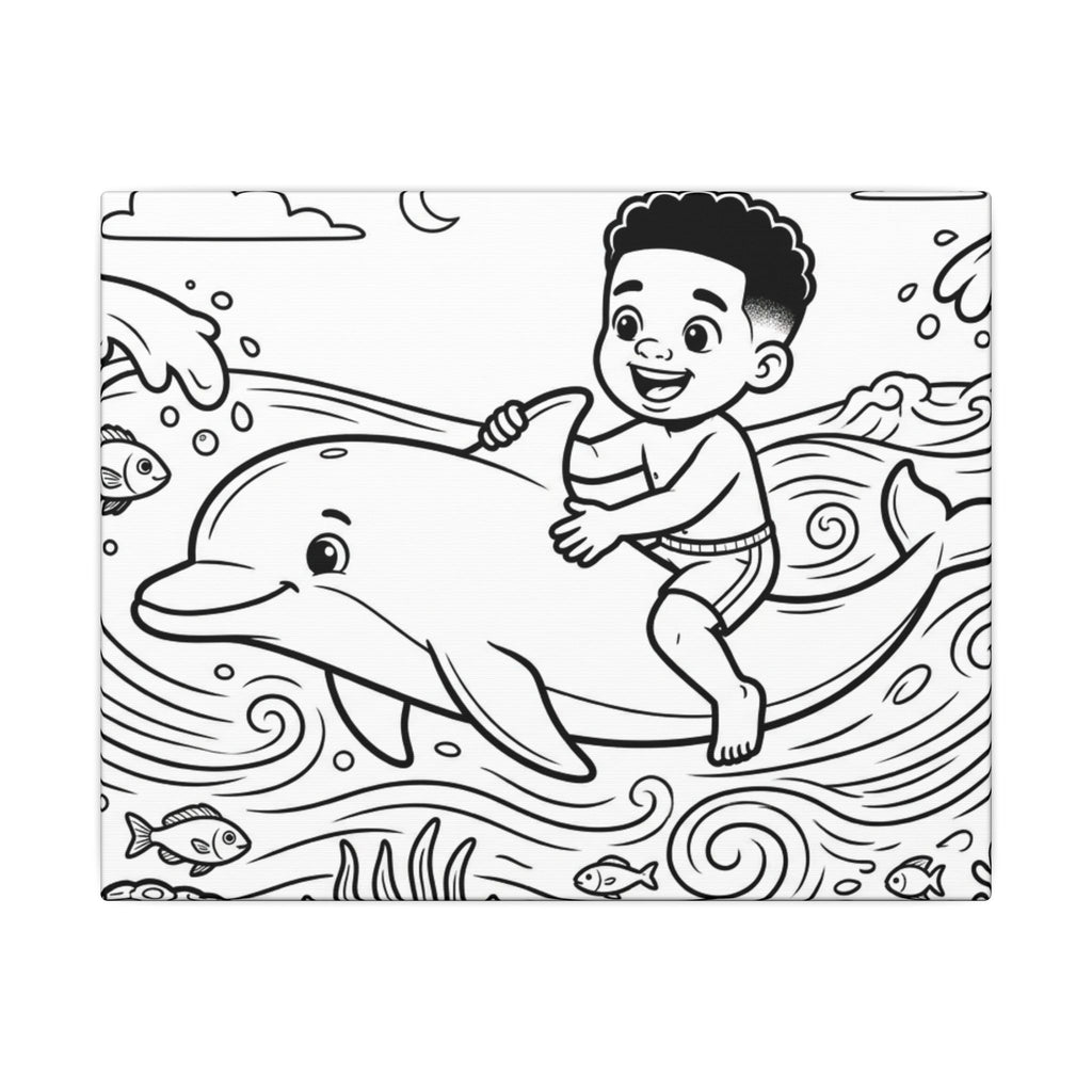 Kai’s Sea Adventure Painting Canvas , 0.75" (Multi-Size)