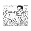 Kai’s Sea Adventure Painting Canvas , 0.75" (Multi-Size)