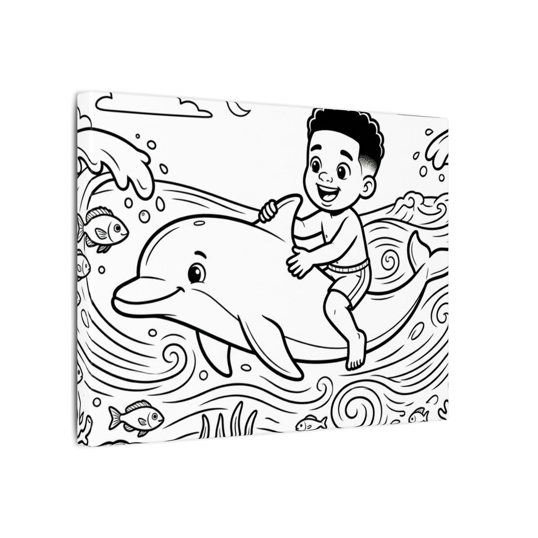 Kai’s Sea Adventure Painting Canvas , 0.75" (Multi-Size)