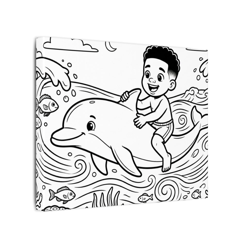 Kai’s Sea Adventure Painting Canvas , 0.75" (Multi-Size)