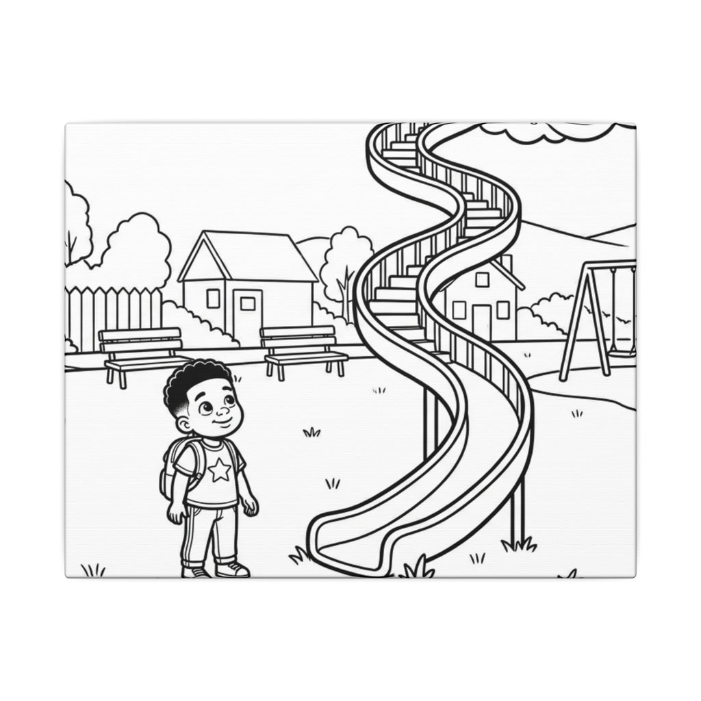 The Slide Canvas Painting , 0.75" (Multi-Size)