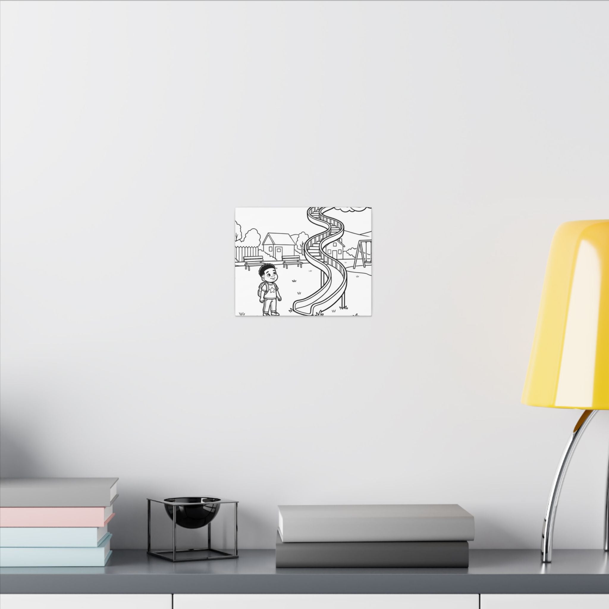 The Slide Canvas Painting , 0.75" (Multi-Size)